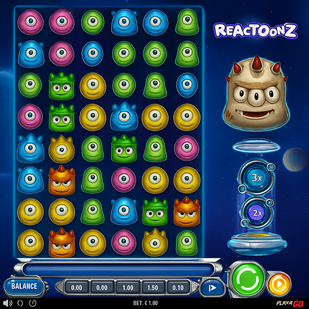 TaikaSpins - Reactoonz Slot - Play'n GO Game